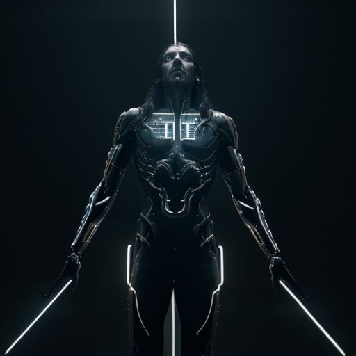 Cyborg Christ in Future Crucifixion